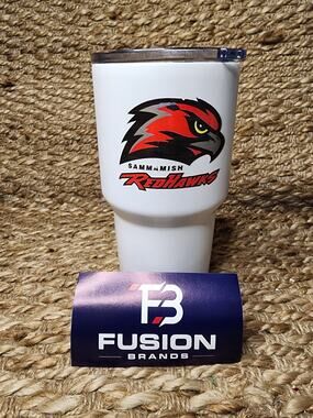 NEW! Fusion Sammamish Redhawks High School 20 oz White Tumbler